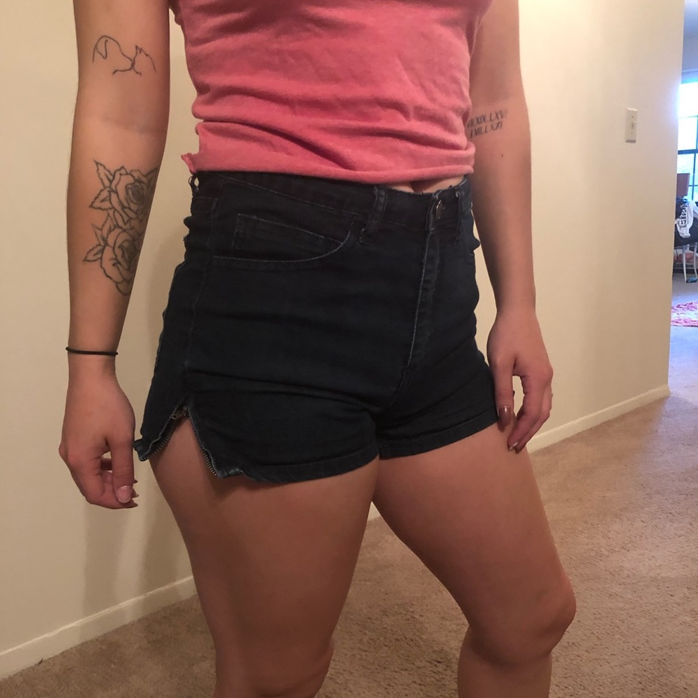 High rise shorts